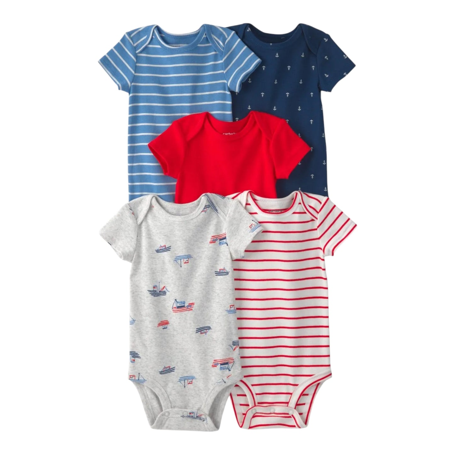 Pañaleros 5P Niño 1U627310 Carters Anclas y Barcos