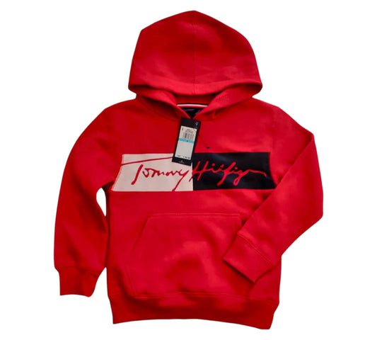 Sudadera 5T  Roja Tommy Hilfiger