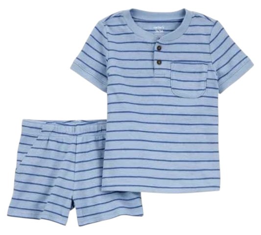 Set 2P 4T 2S480110 Azul Rayas Carter’s