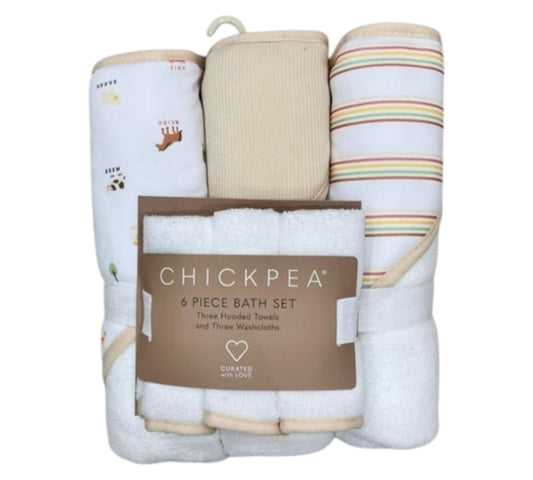 Toallas y Toallitas 6P DE1000034 ChickPea Granja/Beige