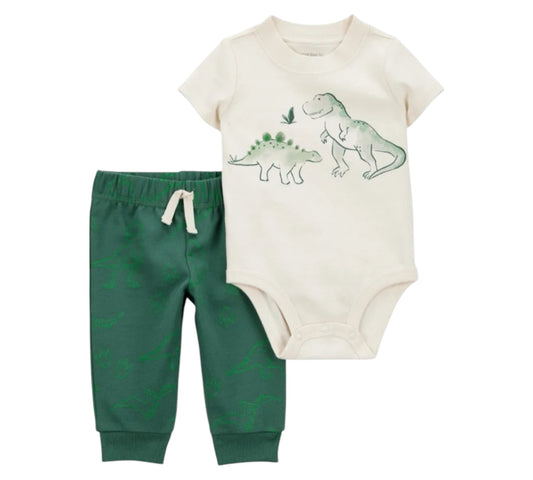 Set 2P 12M 1S924310 Dinos Verde Carters