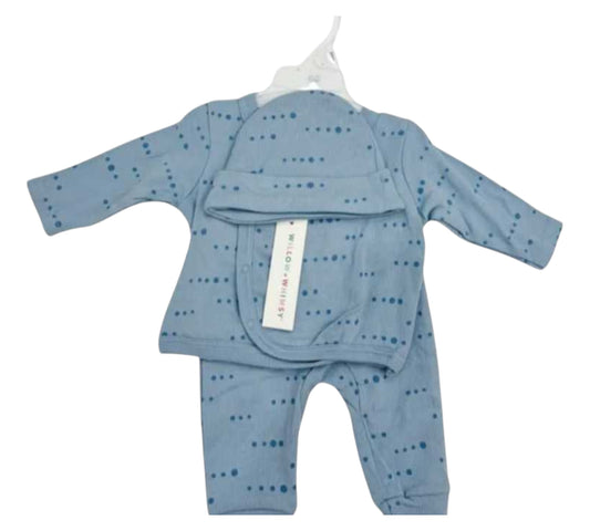 Set 3P 3/6M L160E101 Azul Willow +Whimsy