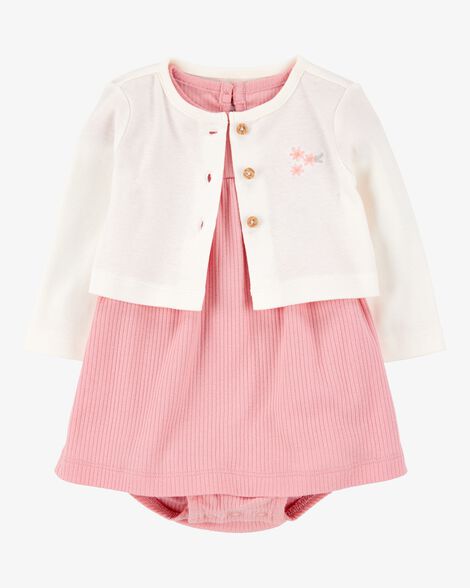 Vestido RN 1S945710 Carters Rosa/Flor