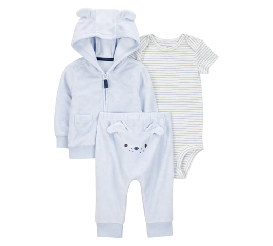 Set 3P 12M 1S993810 Carters Perrito Azul