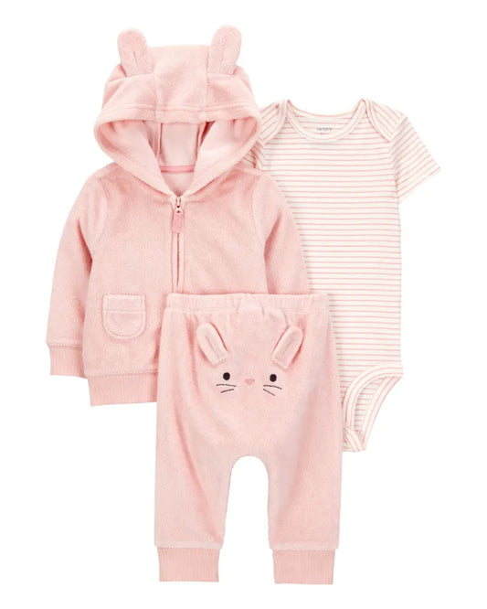 Set 3P RN 1S993910 Carters Conejito Rosa