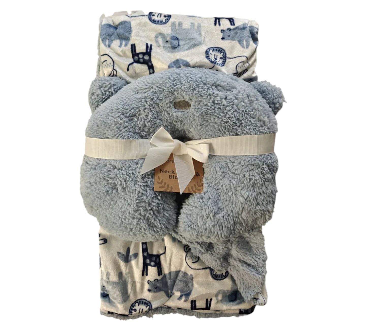 Cobija Almohada DreamGro Animales Azul