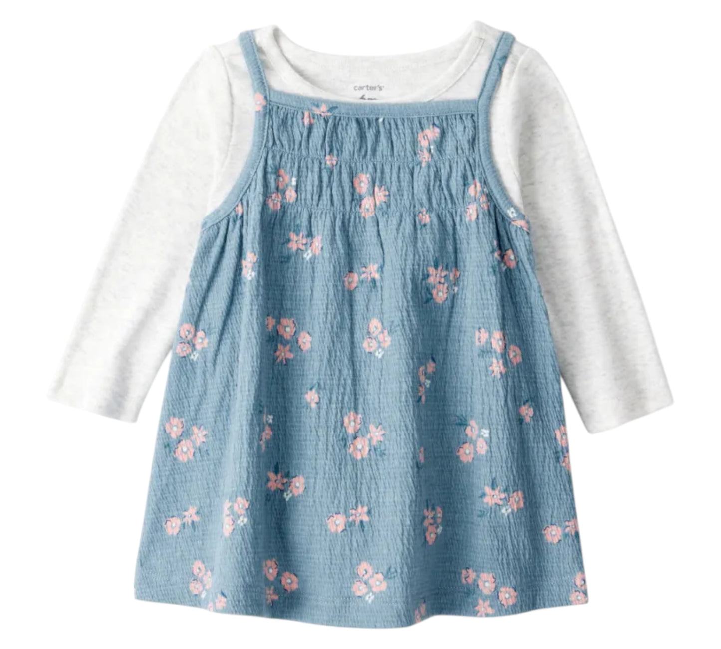 Vestido 2P 9M 1T567810 Carters Floral/Gris