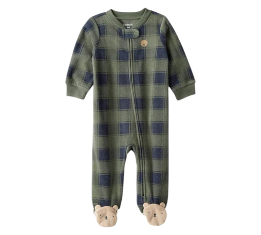 Mameluco RN 1T613910 Verde Cuadros Carters