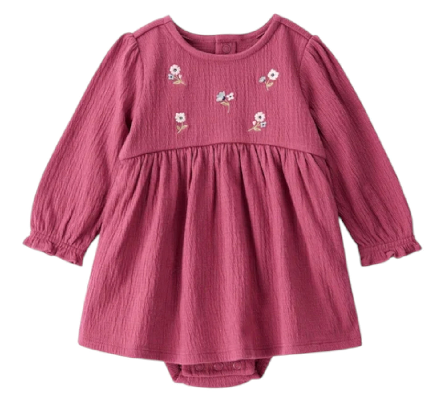 Vestido 6M 1T782710 Carters Flores/Tinto
