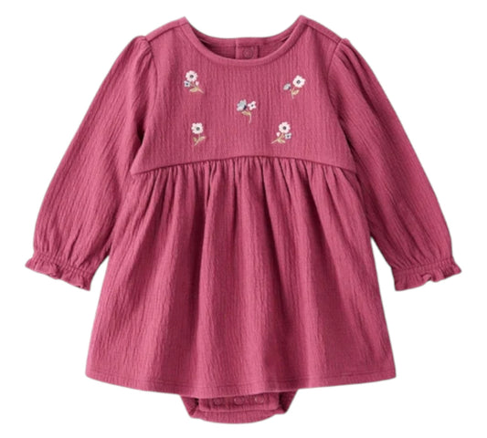 Vestido 6M 1T782710 Carters Flores/Tinto