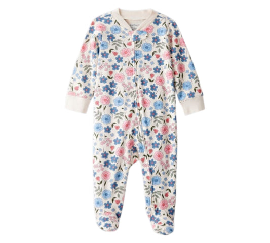 Mameluco Niña Talla RN Style 1T997110 Carters Flores Azul