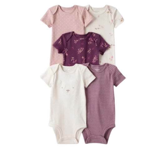 Pañaleros 5P Niña Talla 9M Style 1U024810 Carters Ositos Uva