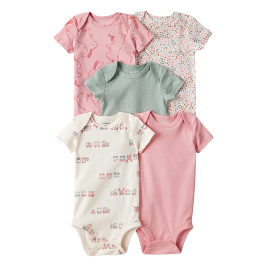 Pañaleros 5P Niña Talla 9M Style 1U025110 Carters Trenes Beige