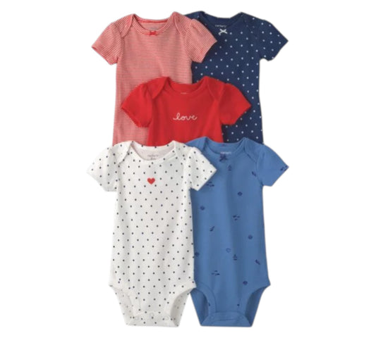 Pañaleros 5P Niña Talla 9M Style 1U627110 Carters Rojo Puntos