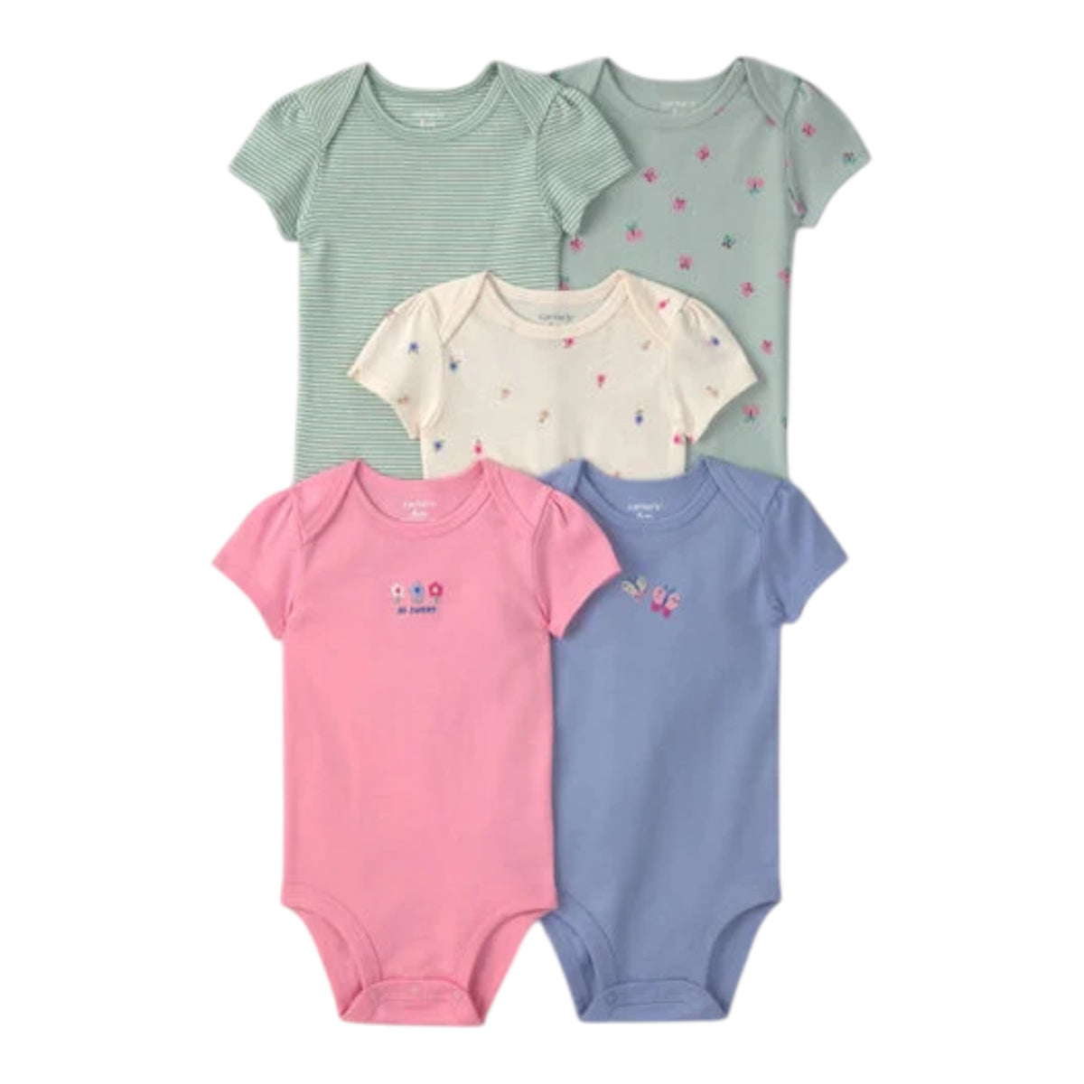 Pañaleros Niña 5P Carters Mariposas — Sweet Regina