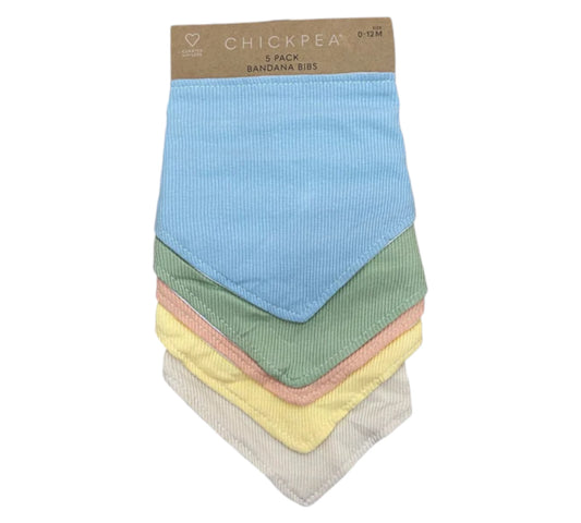 Baberos Bandanas 5P 0-12M EE2000060 ChickPea Colores Pastel