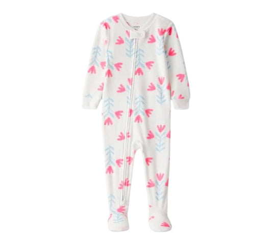 Mameluco Niña Carter's 1 Pieza – Talla 5T Tulipanes Rosa