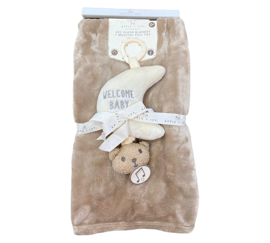 Cobija 2P Musical Niño Apple + Ivy - Luna Cafe 0+ - Style APB027-TP