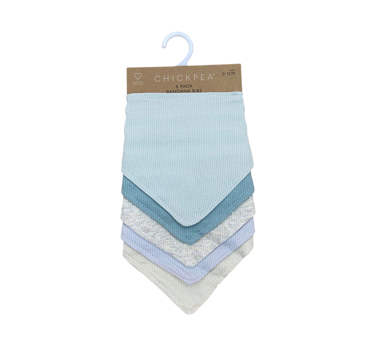 Baberos Bandanas 5P 0-12M EE2000037 ChickPea Azul/Gris