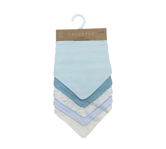 Baberos Bandanas 5P 0-12M EE2000037 ChickPea Azul/Gris