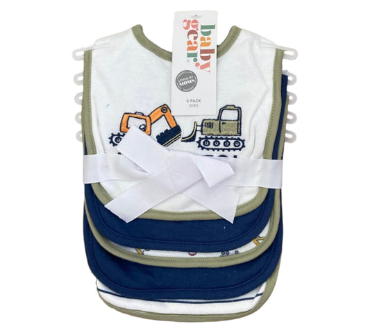 Babero 5P Niño Baby Gear - Maquinas Verde - Style EB2000039