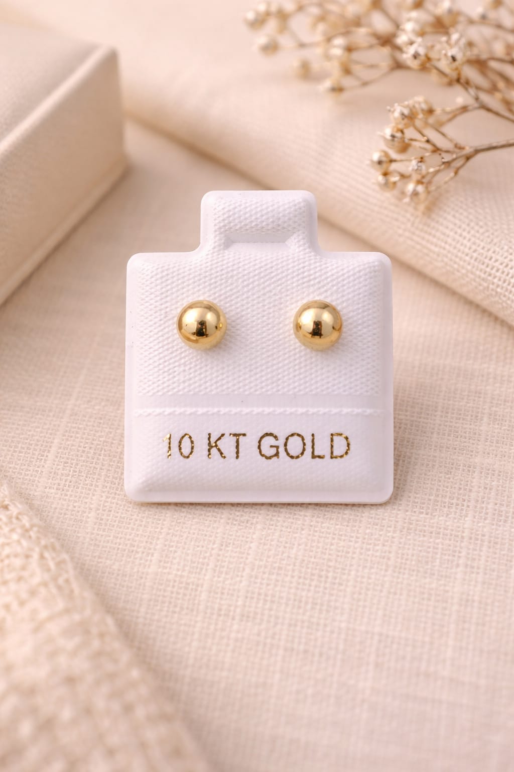 Broquel Mod. Bola Oro 10K