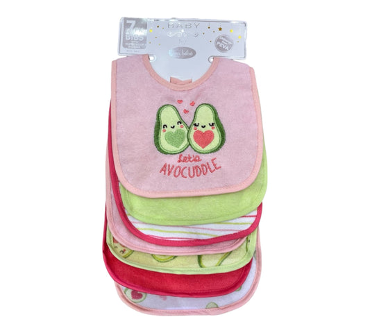 Baberos 7P B217G202 Bon Bebé Aguacates/Rosa