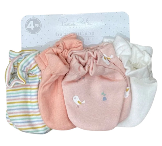 Guantes 4P  R714B204 Rene Roffe Pajaritos/Rosa