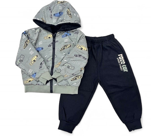 Set 2P 6T BF25-846 Negro/Verde Autos