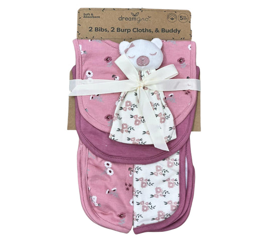 Repetidores, Baberos y Buddy 5P DF122-PK Osa Rosa Dream Gro