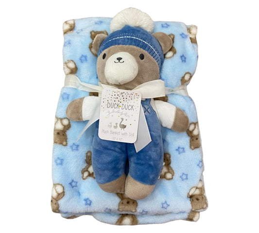 Cobija 2P Niño Duck Duck - Oso Azul - Style D09510