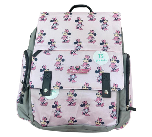 Pañalera Niña Disney Baby - Minnie Rosa Gris - Style DB30740