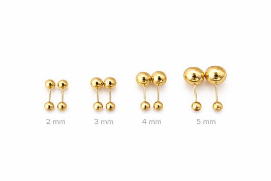 Broquel Mod. Bola Oro 10K