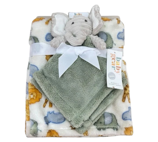 Cobija con Manta de Apego BB2000003 Baby gear Elefante Gris