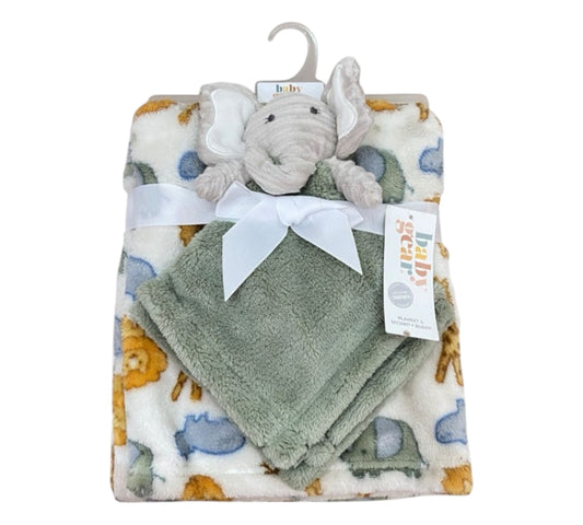 Cobija con Manta de Apego BB2000003 Baby gear Elefante Gris