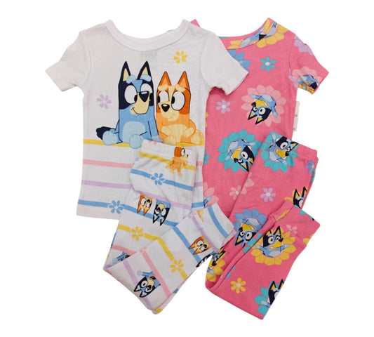 Pijama 4P 3T QF265KSLTG Bluey Rosa