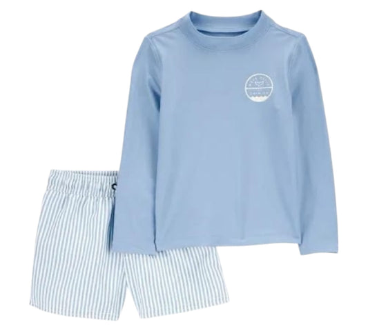 Traje Baño 2P 24M 1S803810 Azul Bajito Carter’s