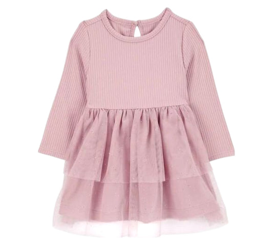 Vestido 24M 1R971910 Rosa Brillos Carter's