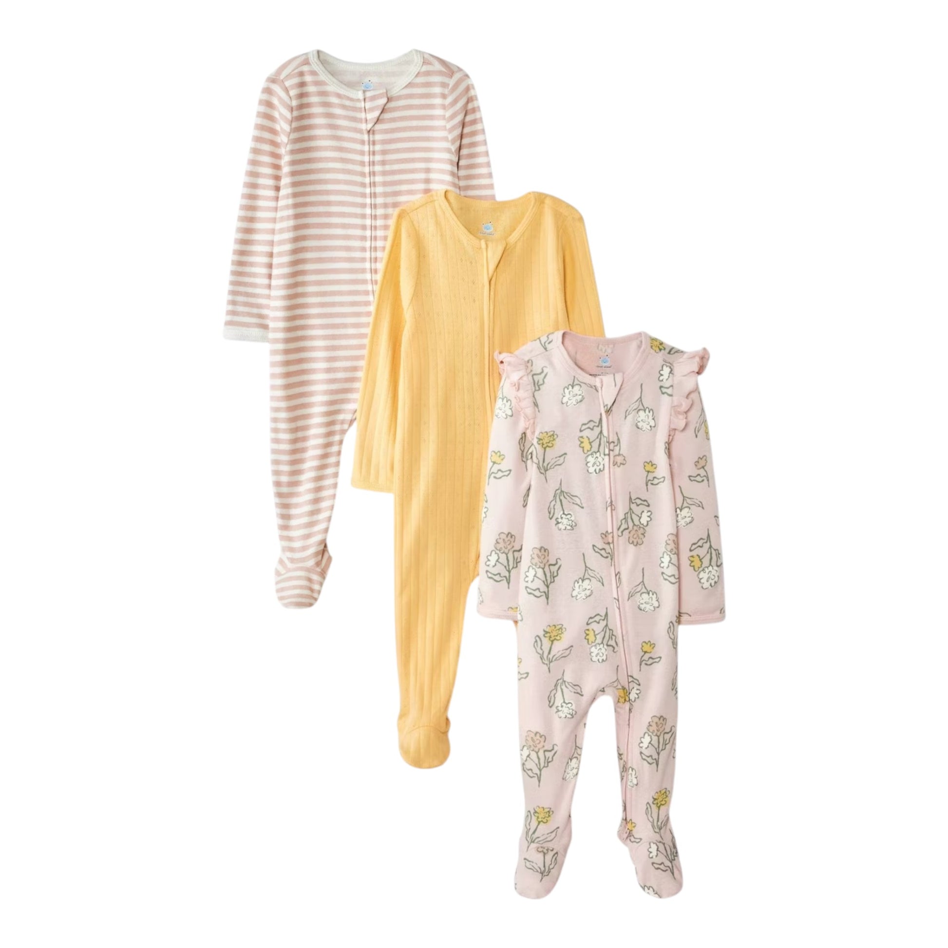 Mamelucos 3P Niña 5GYP0Y Cloud Island Amarillo Flores