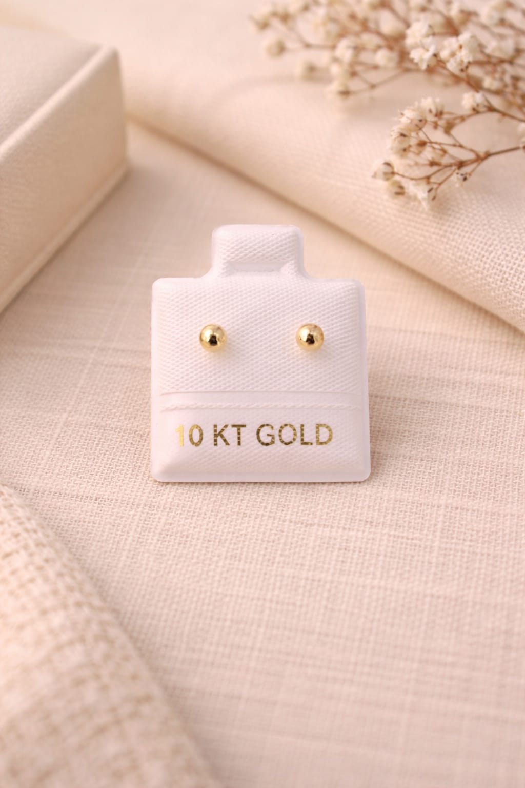 Broquel Mod. Bola Oro 10K