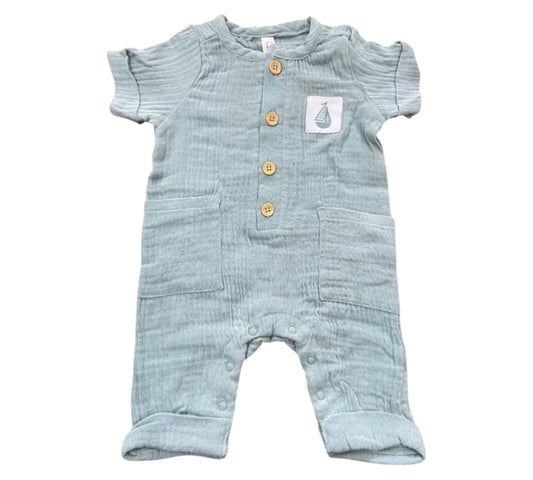 Jumpsuit 3-6M AP14261 Liam & James Aqua