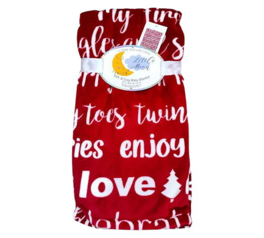 Cobija Rojo Christmas Litte Moon