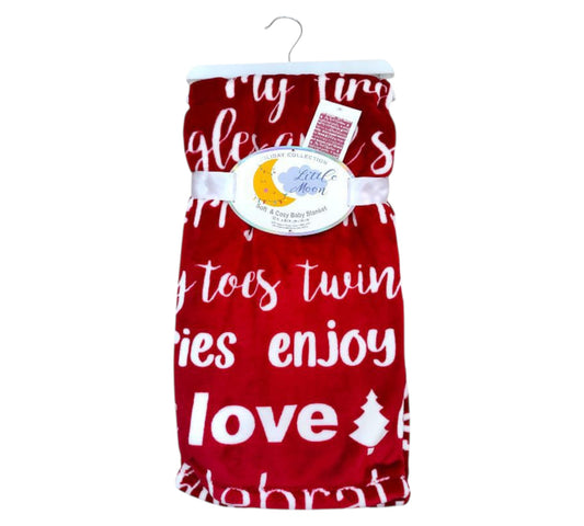 Cobija Rojo Christmas Litte Moon