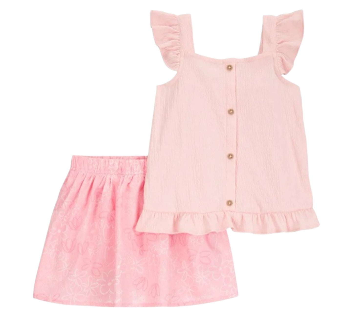 Set 2P 4T 2S406010 Rosa Florecitas Carter’s