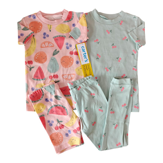 Pijamas 4P Niña 6U814110 Carters Frutas