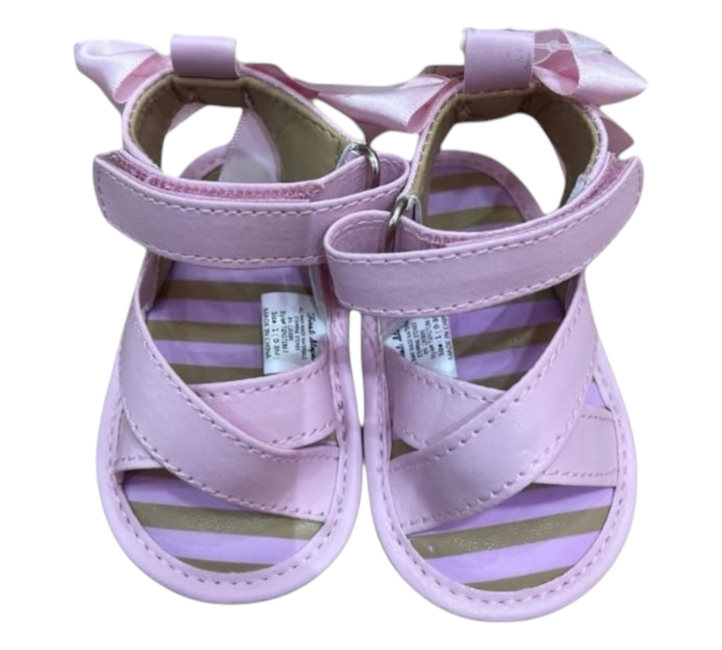 Huarache 3/6M TGN17196  First Steps Rosa moño