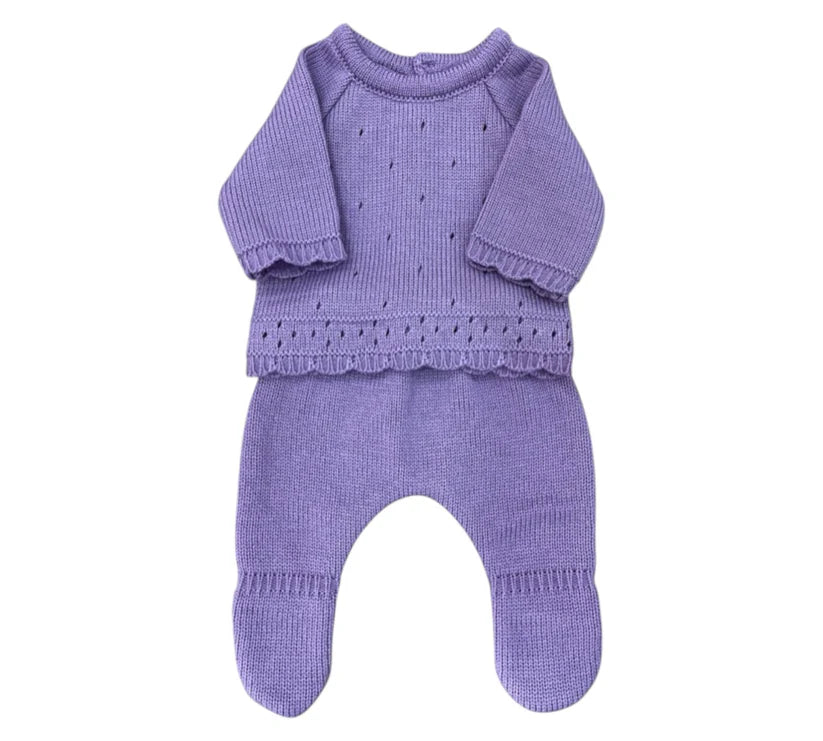 Set Tejido 2P Niña Niño Varios Colores