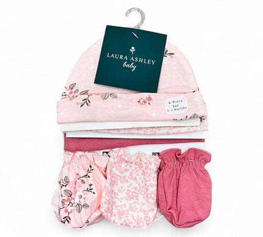 Gorros y Guantes 6P 0-3M AP12972 Laura Ashley