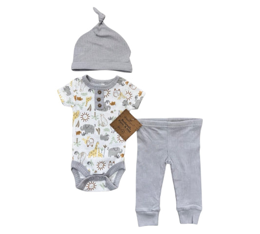 Set 3P 3/6M DA045-GY Dreamgro Animalitos