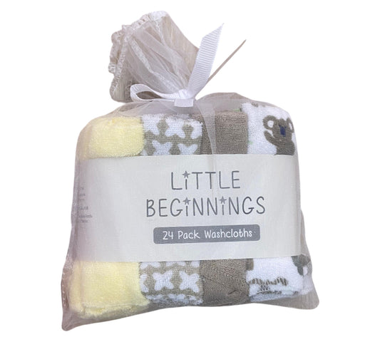 Toallitas 24P GS72192 Koala Amarillos Little Beginnings